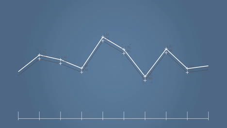 Animation-Der-Statistischen-Datenverarbeitung-Vor-Blauem-Hintergrund