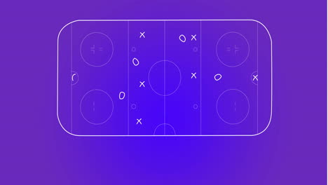Animation-of-tactical-game-plan-on-hockey-field