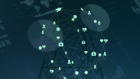 Eine-Digitale-Netzwerkkarte-Zeigt-Globale-Verbindungen