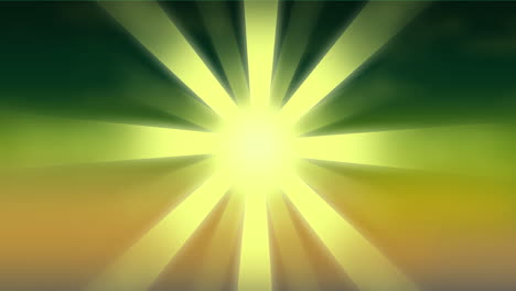Animation-of-spinning-shooting-star-on-green-background