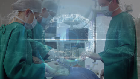 Animation-of-human-brain-and-data-processing-over-diverse-surgeons-at-operating-theatre