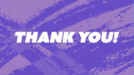 Animation-of-thank-you-text-banner-over-changing-grunge-effect-against-purple-background