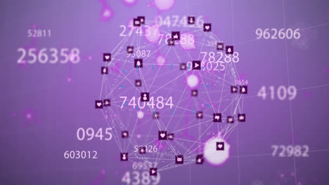 Animation-of-changing-numbers-over-connected-dots-forming-globe-and-nucleotides