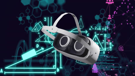 Animation-Eines-VR-Headsets-über-Wissenschaftliche-Datenverarbeitung