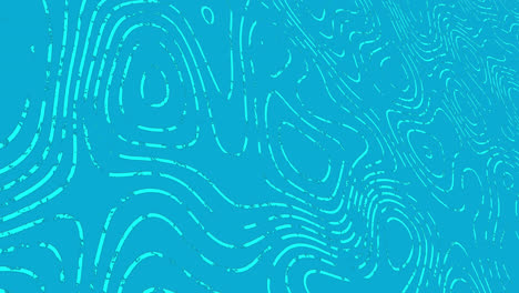 Animation-Von-Hellblauen-Wellen,-Die-Sich-Auf-Blauem-Hintergrund-Bewegen