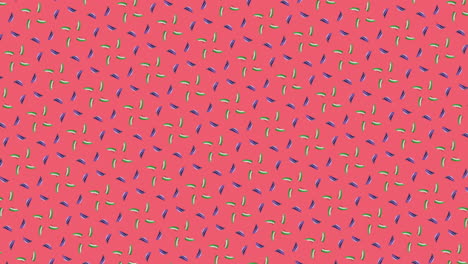 Animation-of-rows-of-pattern-moving-on-pink-background
