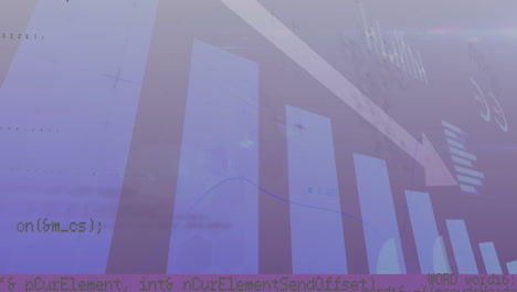 Animation-Der-Statistischen-Datenverarbeitung-Vor-Violettem-Hintergrund