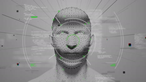 Animation-Von-Interferenz--Und-Scope-Scanning-Mit-Datenverarbeitung-über-Der-Kopfsilhouette