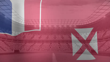 Animation-of-flag-of-wallis-and-futuna-over-sports-stadium