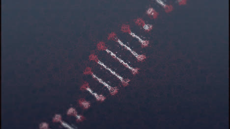 Animation-Eines-Sich-Bewegenden-DNA-Strangs-Auf-Blauem-Hintergrund