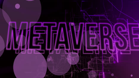Animation-of-metaverse-text-over-data-processing-on-black-background