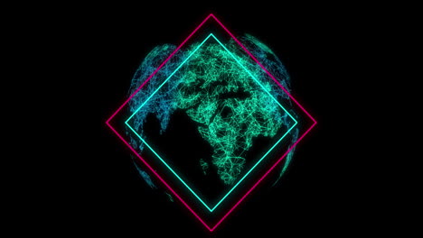 Animation-of-neon-lines-over-globe-with-connections-over-black-background