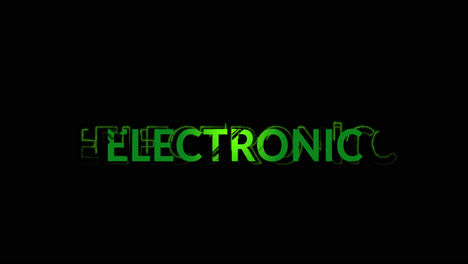 Animation-of-electronic-text-on-black-background