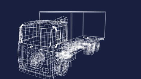 Animación-Del-Procesamiento-De-Datos-Sobre-Un-Camión-3D-Sobre-Fondo-Negro.