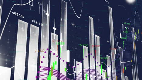 Digital-financial-data-on-a-screen,-depicting-stock-market-trends