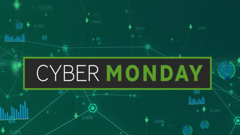 Animation-of-cyber-monday-text-over-connections