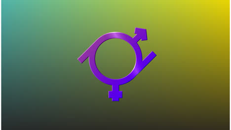 Animation-Eines-Heterosexuellen-Symbols-Auf-Grünem-Hintergrund
