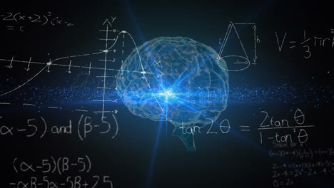 Animación-De-Ecuaciones-Matemáticas-Y-Procesamiento-De-Datos-Sobre-El-Cerebro-Humano