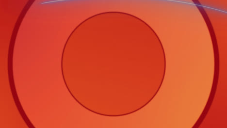 Animation-of-orange-circles-pulsating-on-seamless-loop