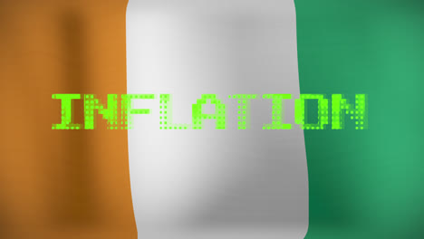 Animation-of-inflation-text-over-flag-of-ivory-coast