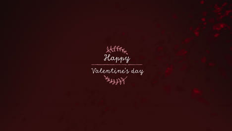 Animation-of-valentine's-day-text-with-pattern-over-brown-background