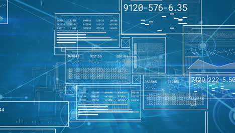 Animation-Von-Schnittstellen-Zur-Datenverarbeitung-Und-Verbindungsnetzwerken-Vor-Blauem-Hintergrund