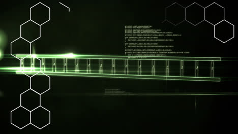 Animation-Des-Spinnens-Von-DNA-Strängen-Und-Der-Datenverarbeitung