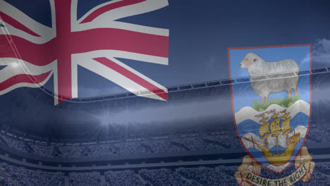 Animation-of-flag-of-falkland-islands-over-sports-stadium