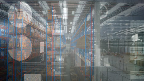 Animation-of-financial-graphs-and-data-over-warehouse