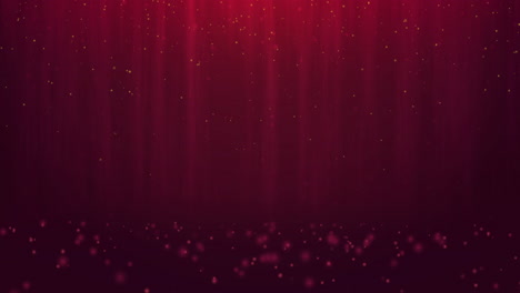Animation-of-snow-falling-on-red-background