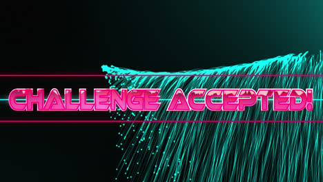 Animation-of-challenge-accepted-text-over-neon-lines-and-light-trails-background