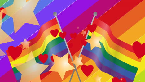 Un-Fondo-Abstracto-Vibrante-Con-Colores-Del-Arco-Iris-Y-Estrellas