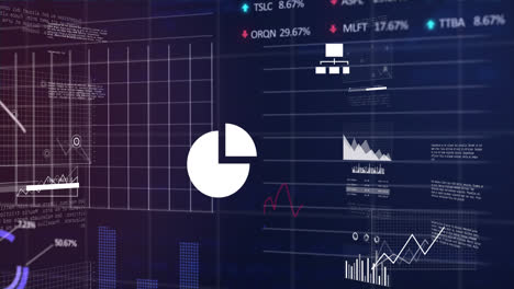 Animation-Der-Börse-Und-Der-Statistischen-Datenverarbeitung-Vor-Blauem-Hintergrund