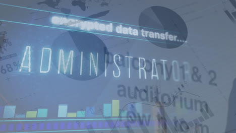 Animation-Der-Schnittstelle-Zur-Statistischen-Und-Cybersicherheitsdatenverarbeitung-Vor-Grauem-Hintergrund
