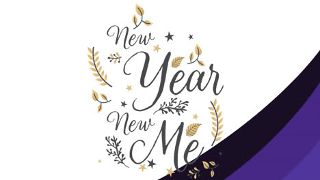 Animation-of-new-year-new-me-text-over-white-background