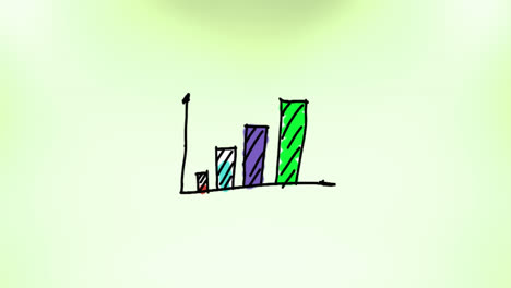 Animation-of-graph-on-green-background