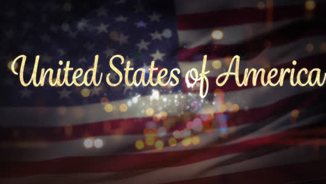 Animation-Des-Textes-Der-Vereinigten-Staaten-Von-Amerika-über-Der-Flagge-Der-Vereinigten-Staaten-Von-Amerika