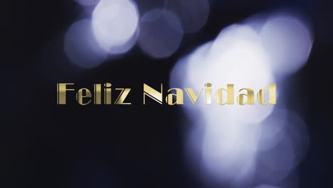 Animation-of-feliz-navidad-text-over-purple-spots-of-light-background