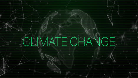 Animation-of-climate-change-text-over-shapes-and-globe
