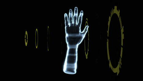 Animation-of-scope-scanning-over-hand