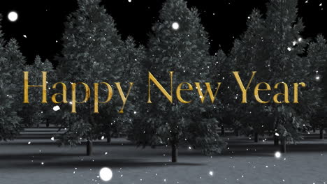 Animation-of-happy-new-year-text-over-winter-scenery-background