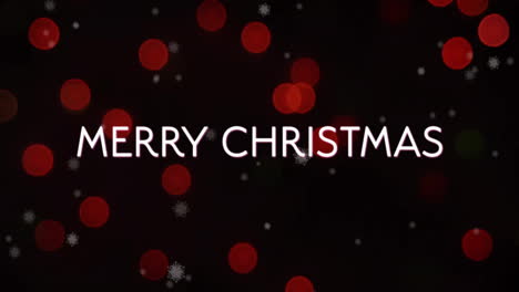 Animation-of-merry-christmas-text-over-snow-falling-in-christmas-red-lights-background