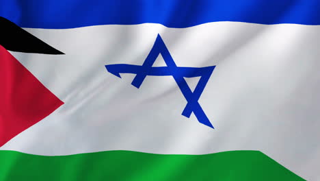 Animación-De-Banderas-De-Israel-Y-Palestina-Ondeando