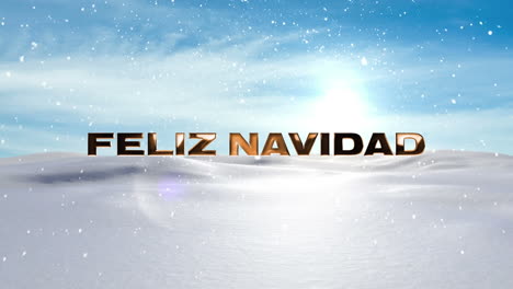 Animation-of-feliz-navidad-text-and-snow-background