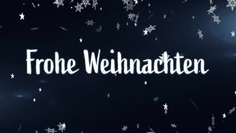 Animación-Del-Texto-Frohe-Weihnachten-Sobre-La-Nieve-Cayendo-En-El-Fondo-Del-Paisaje-Invernal-Navideño