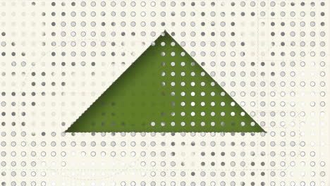 Animation-Von-Kreisen-über-Einem-Slicer,-Der-Dreiecke-Vor-Weißem-Hintergrund-Bewegt-Und-Schneidet