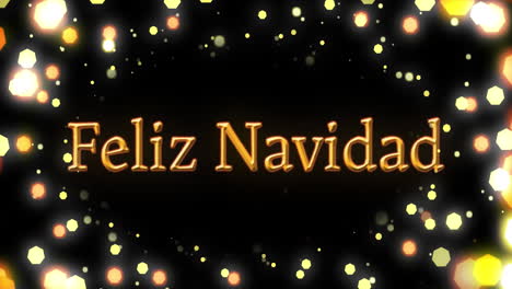 Animation-Des-Textes-„Feliz-Navidad“-über-Lichtpunkten-Auf-Schwarzem-Hintergrund
