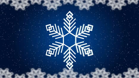 Animation-Von-Schneeflocken-Weihnachtsmuster-Auf-Blauem-Hintergrund
