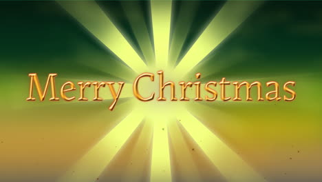 Animation-of-merry-christmas-text-over-shooting-star-on-green-background