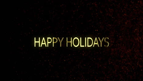 Animation-of-happy-holidays-text-over-particles-on-black-background